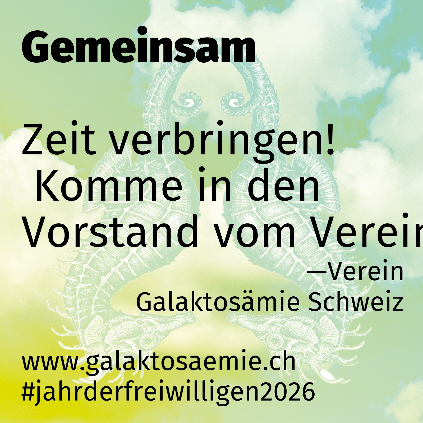 Zeit verbringen!  Komme in den Vorstand vom Verein