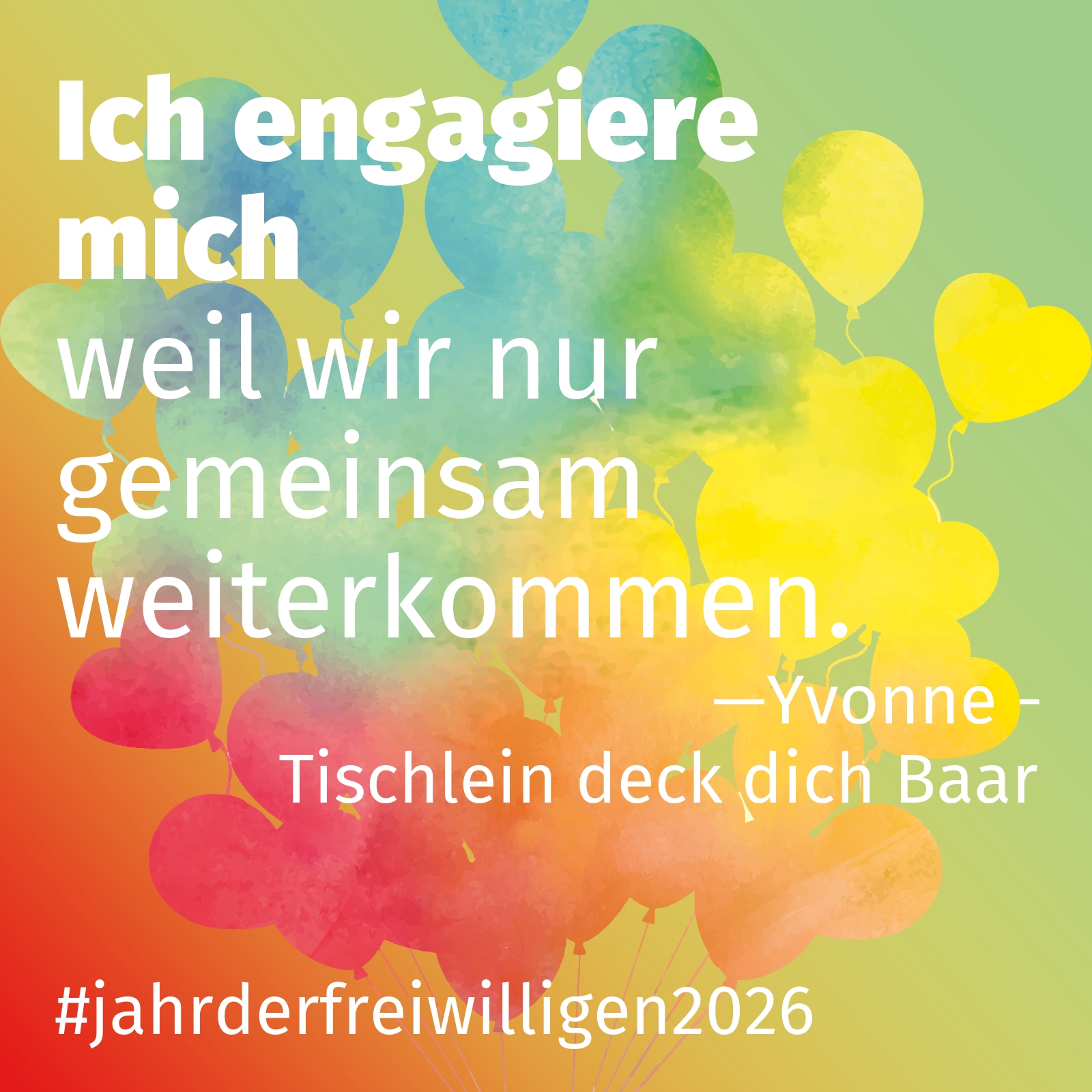 weil wir nur gemeinsam weiterkommen.
