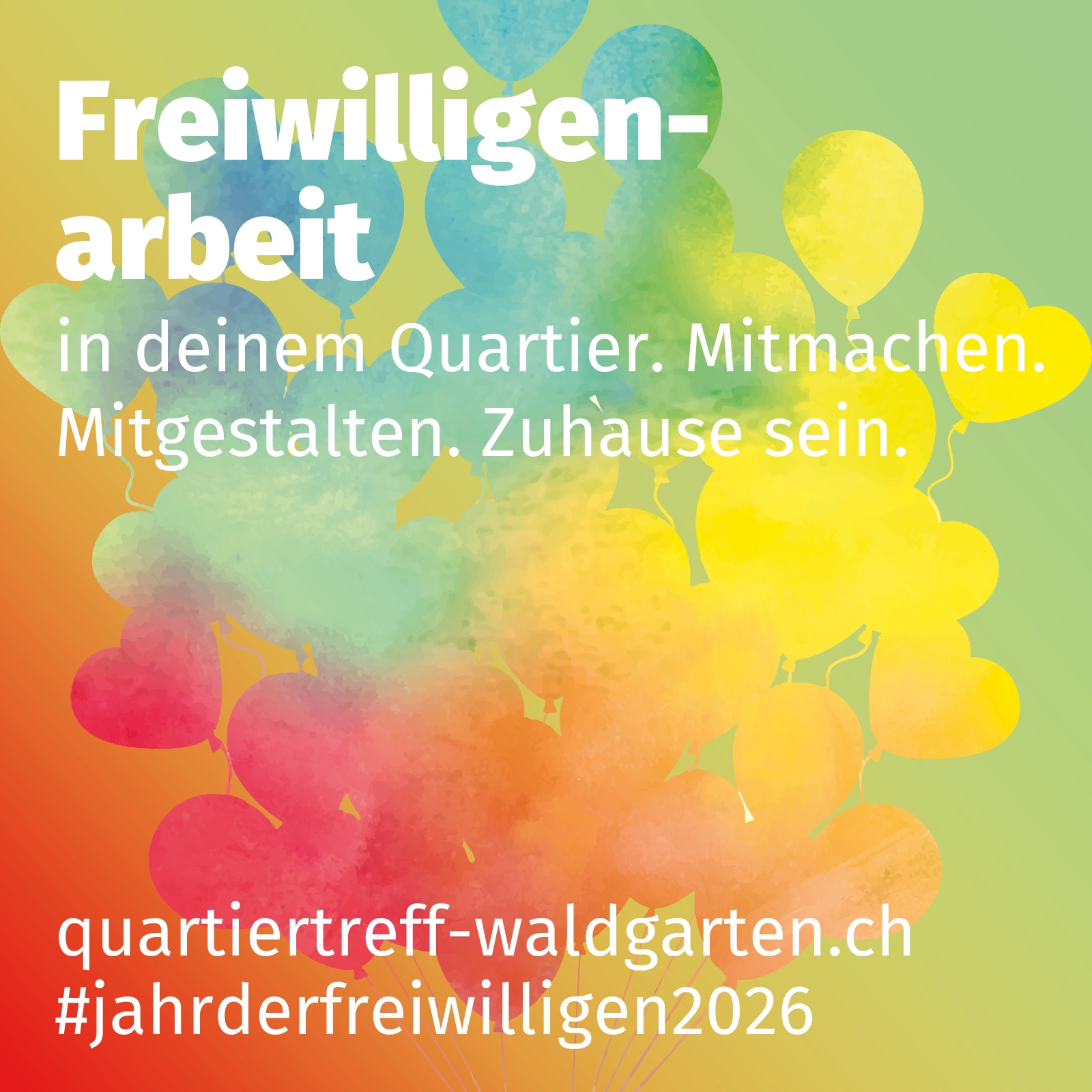 in deinem Quartier. Mitmachen. Mitgestalten. Zuhause sein.