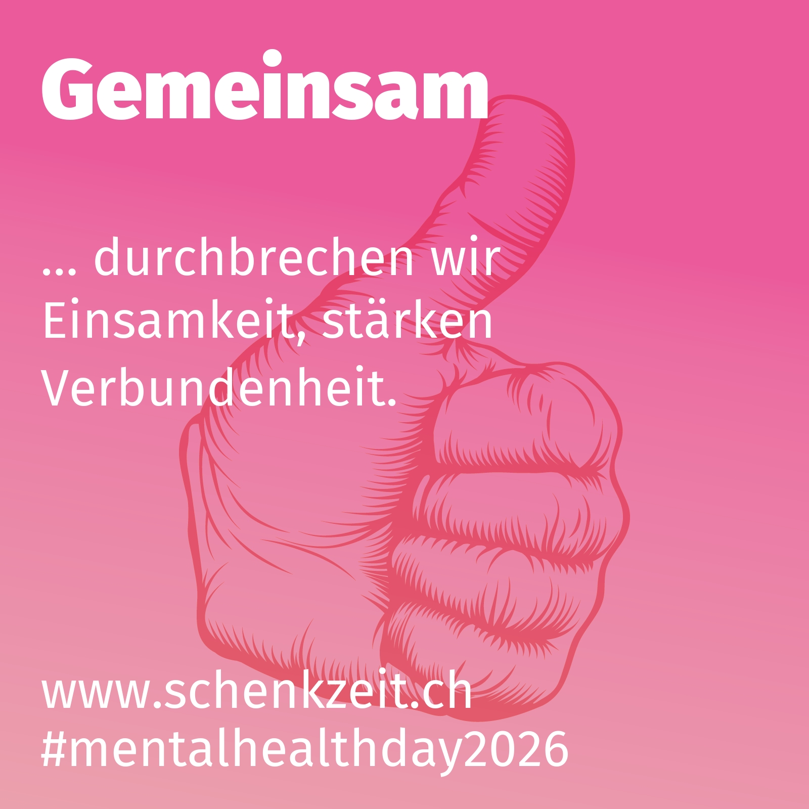 … durchbrechen wir Einsamkeit, stärken Verbundenheit.