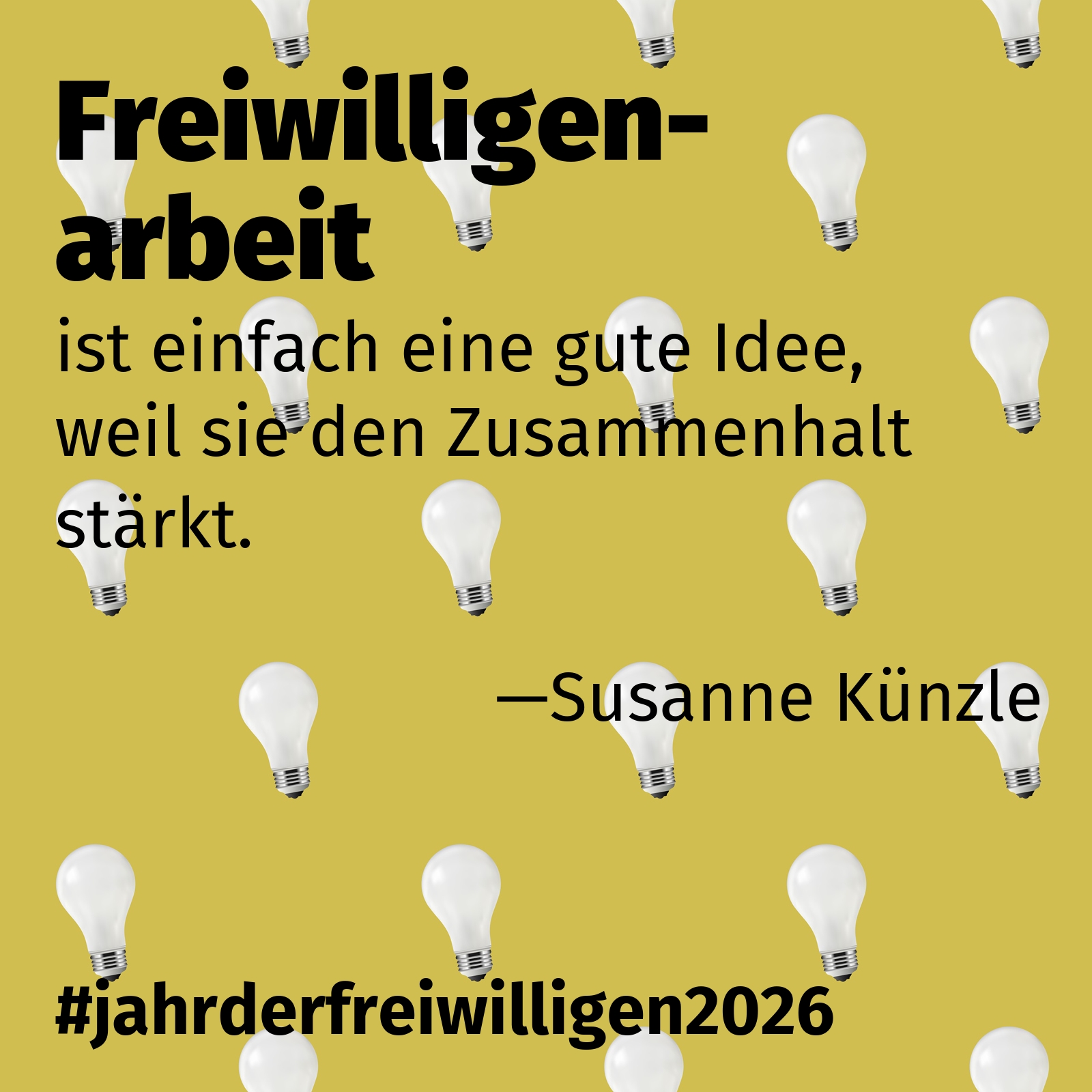 ist einfach eine gute Idee, weil sie den Zusammenhalt stärkt.