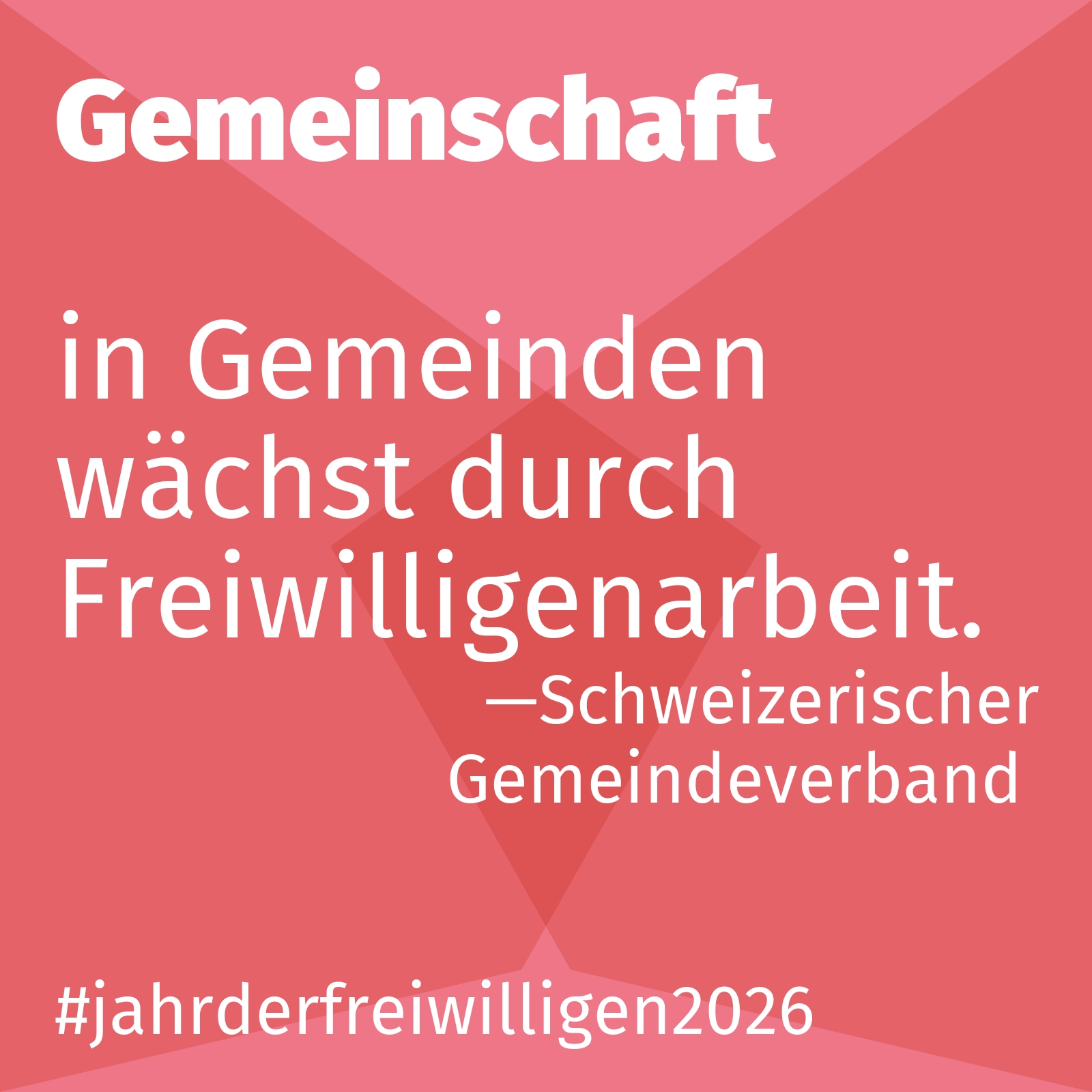 in Gemeinden wächst durch Freiwilligenarbeit.