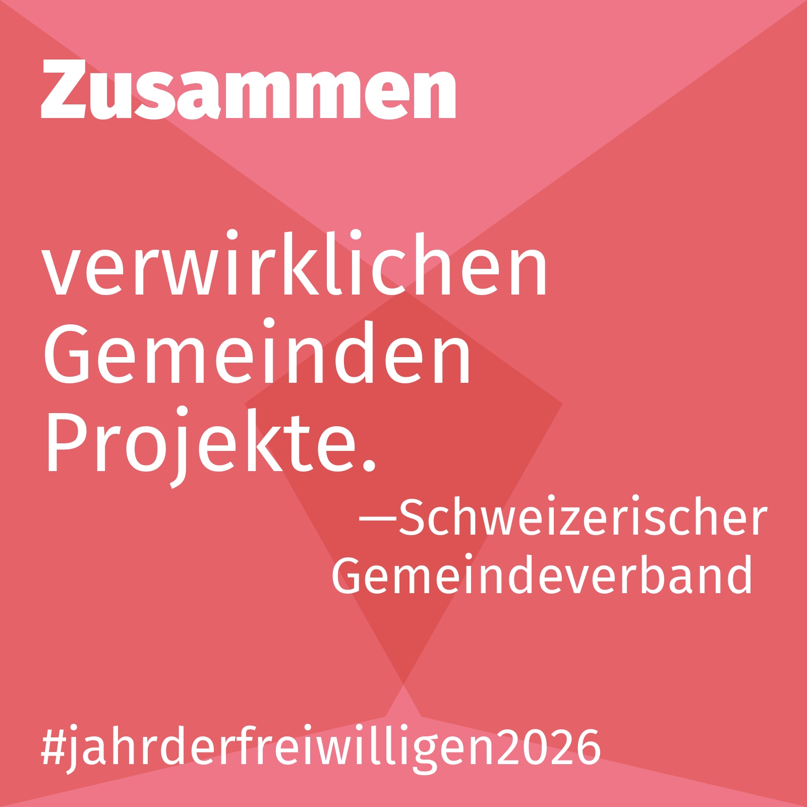 verwirklichen Gemeinden Projekte.