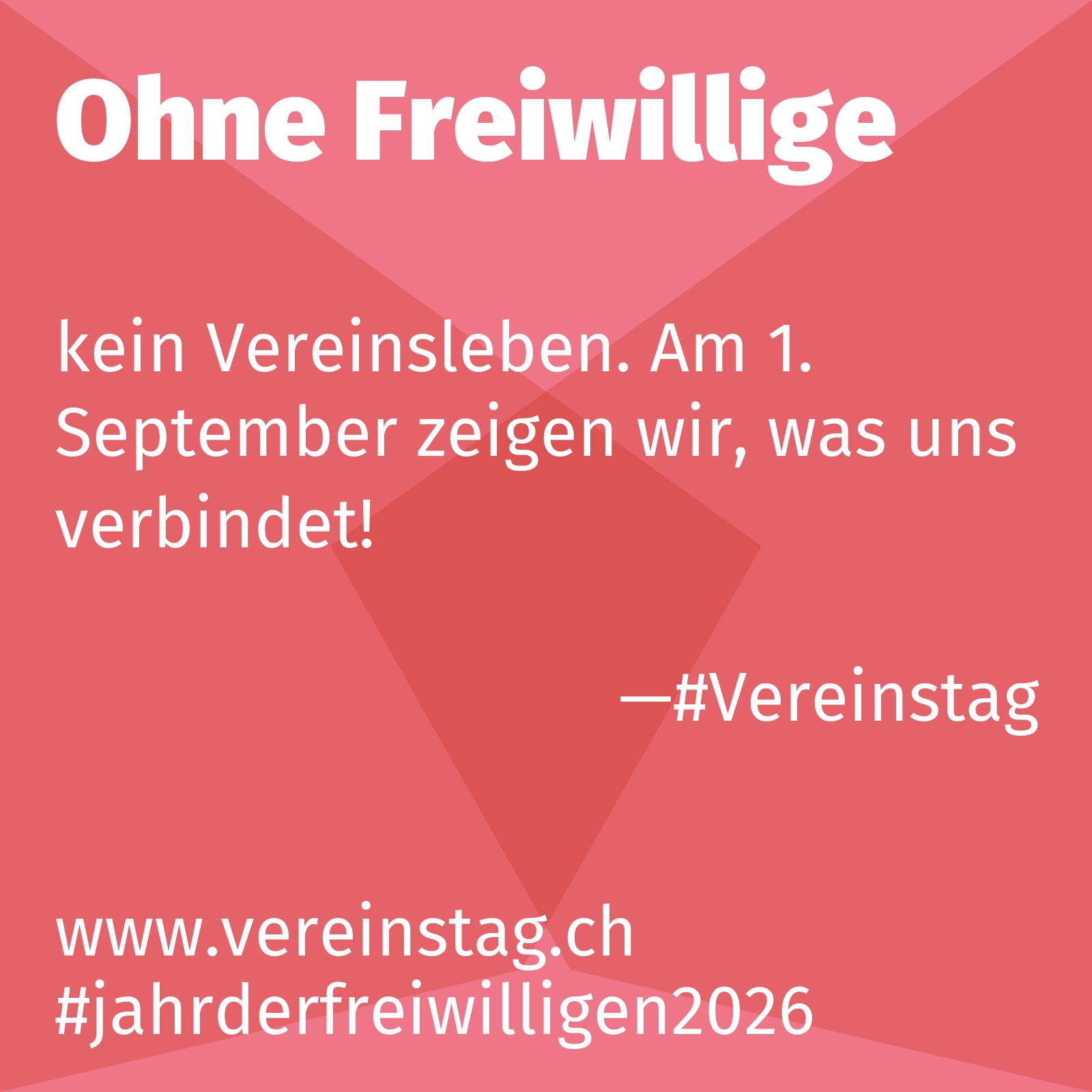 kein Vereinsleben. Am 1. September zeigen wir, was uns verbindet!