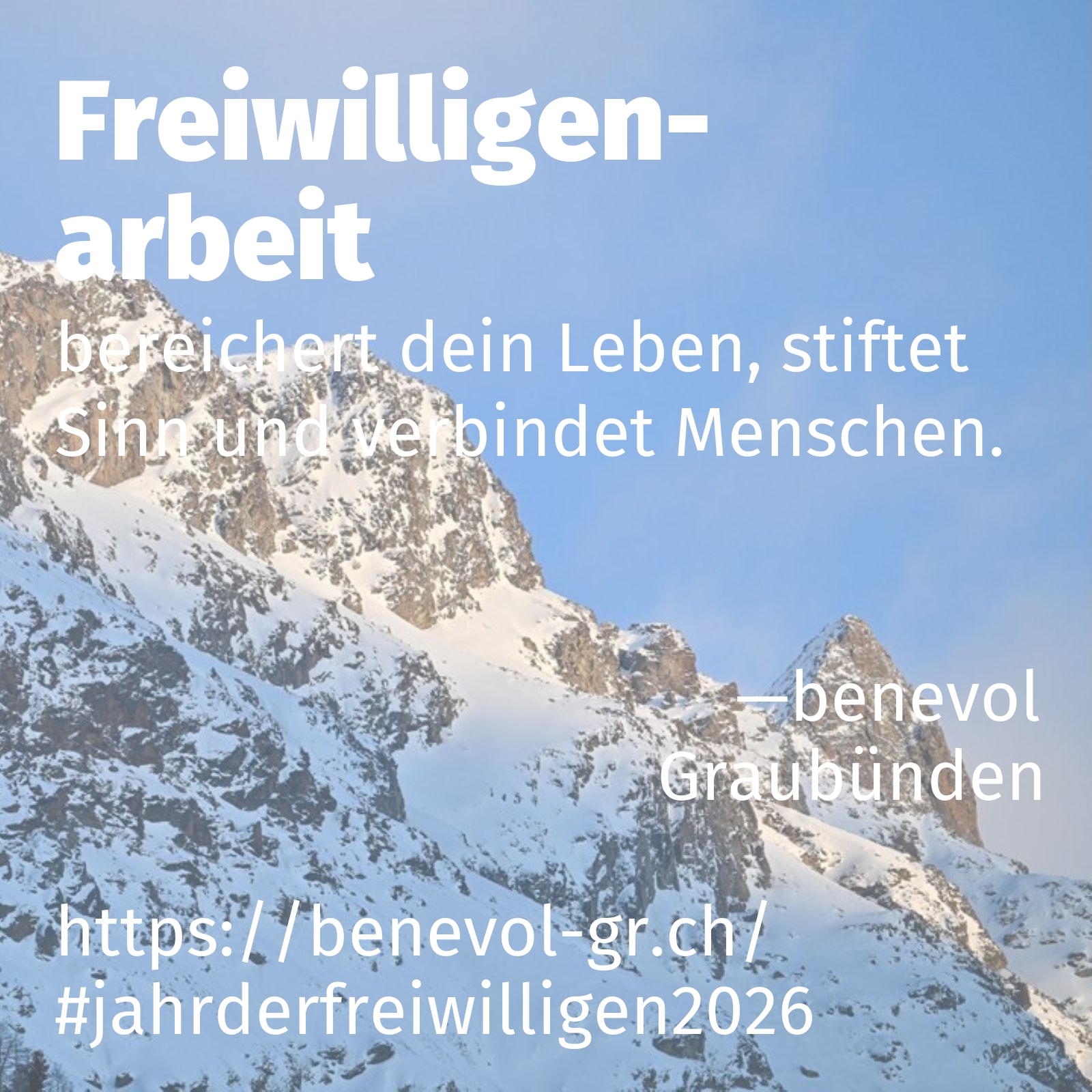 bereichert dein Leben, stiftet Sinn und verbindet Menschen.