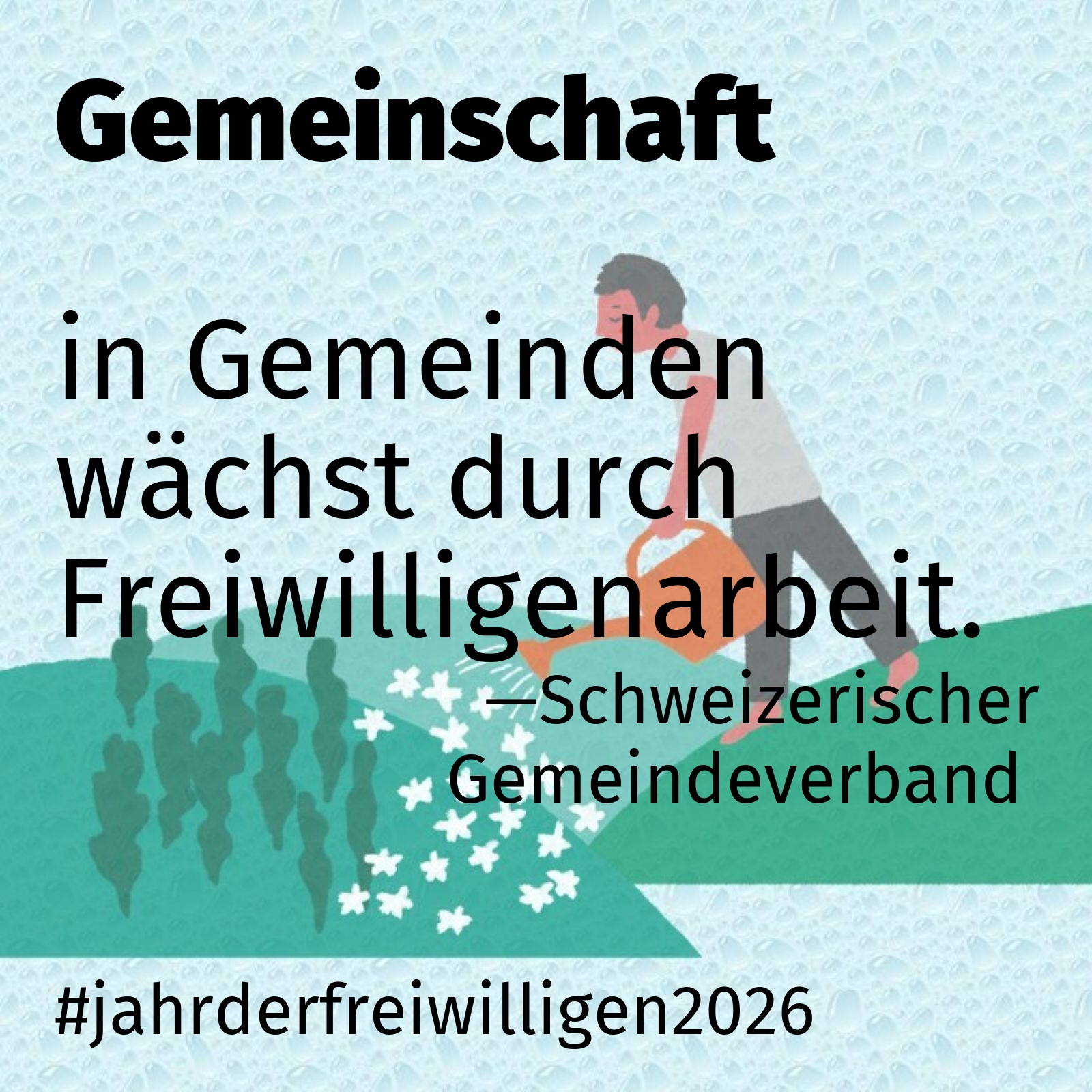in Gemeinden wächst durch Freiwilligenarbeit.