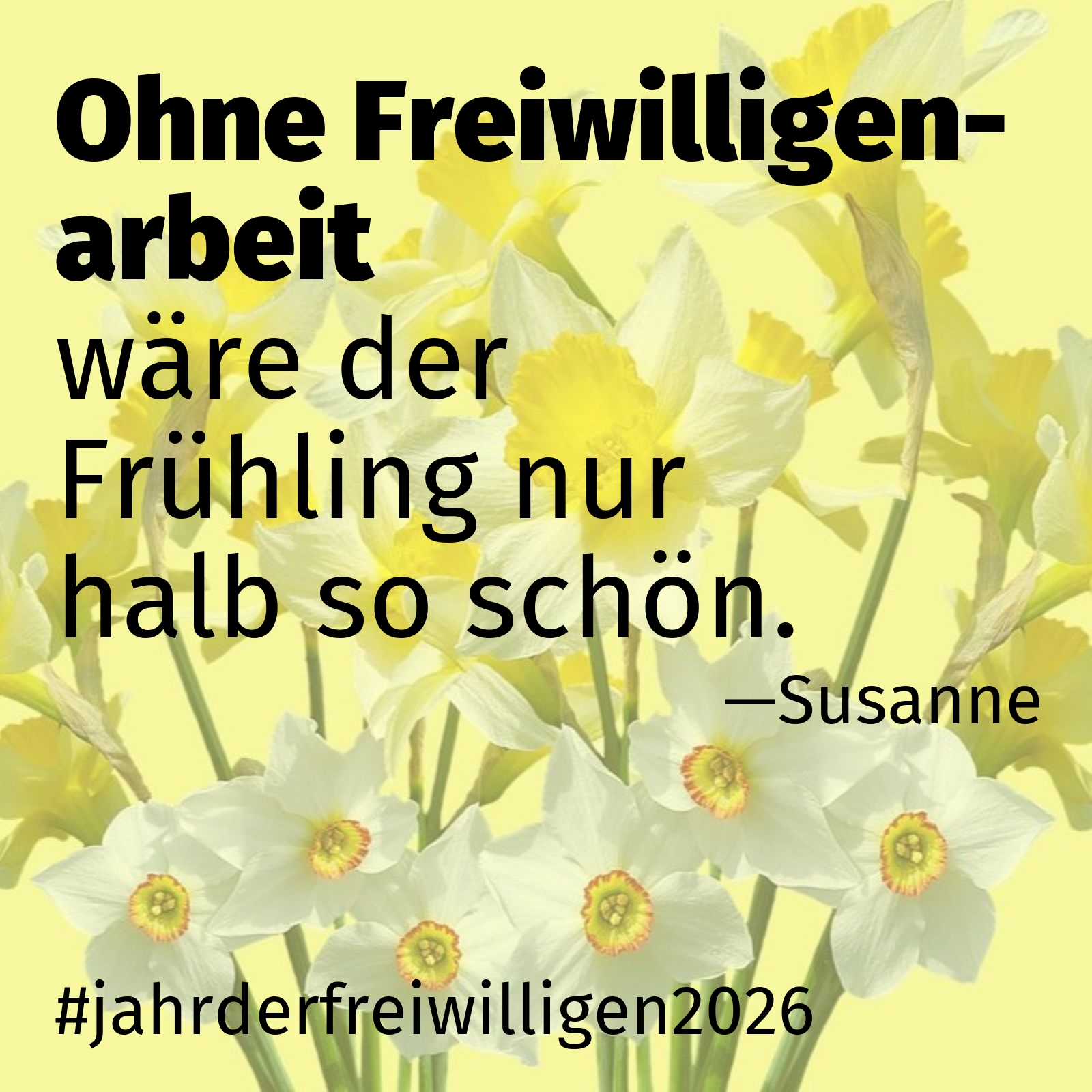 wäre der Frühling nur halb so schön.