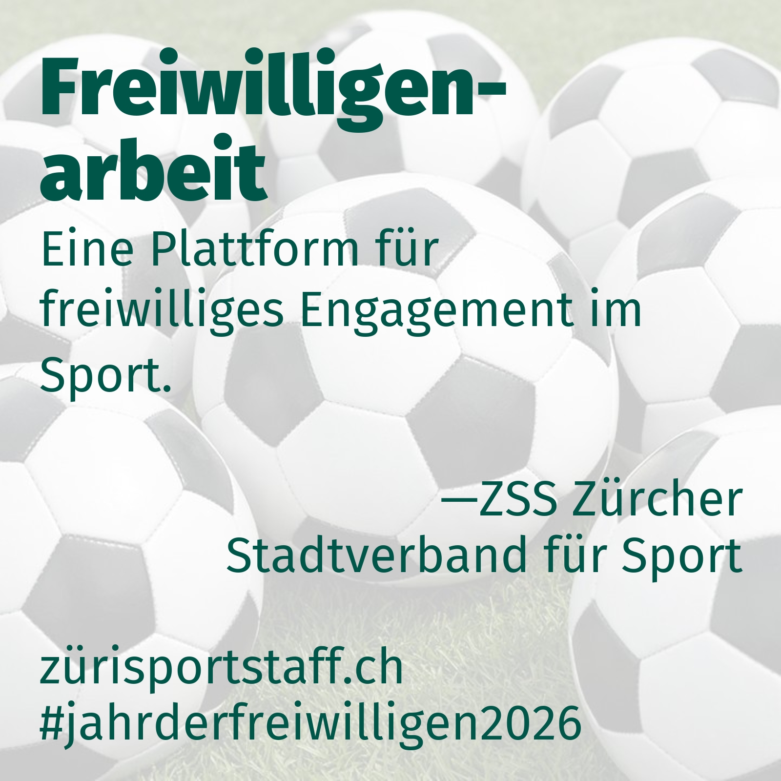 Eine Plattform für freiwilliges Engagement im Sport.
