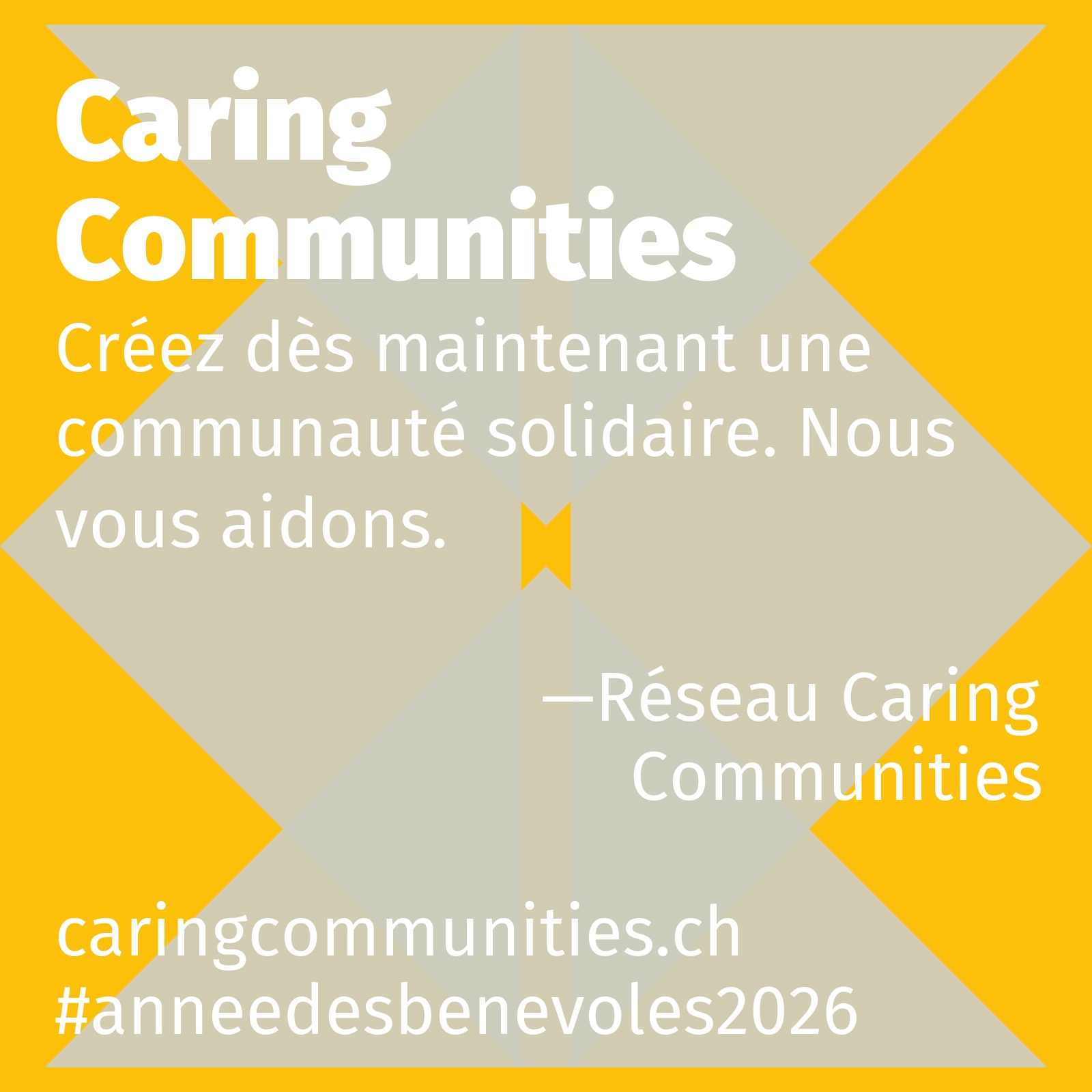 Créez dès maintenant une communauté solidaire. Nous vous aidons.