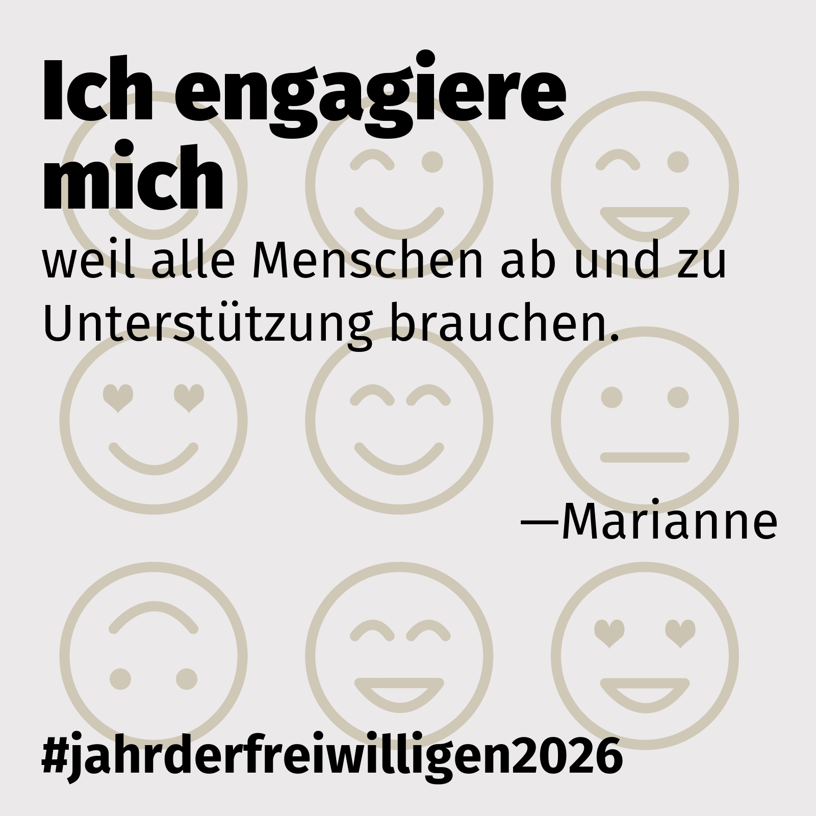 weil alle Menschen ab und zu Unterstützung brauchen.