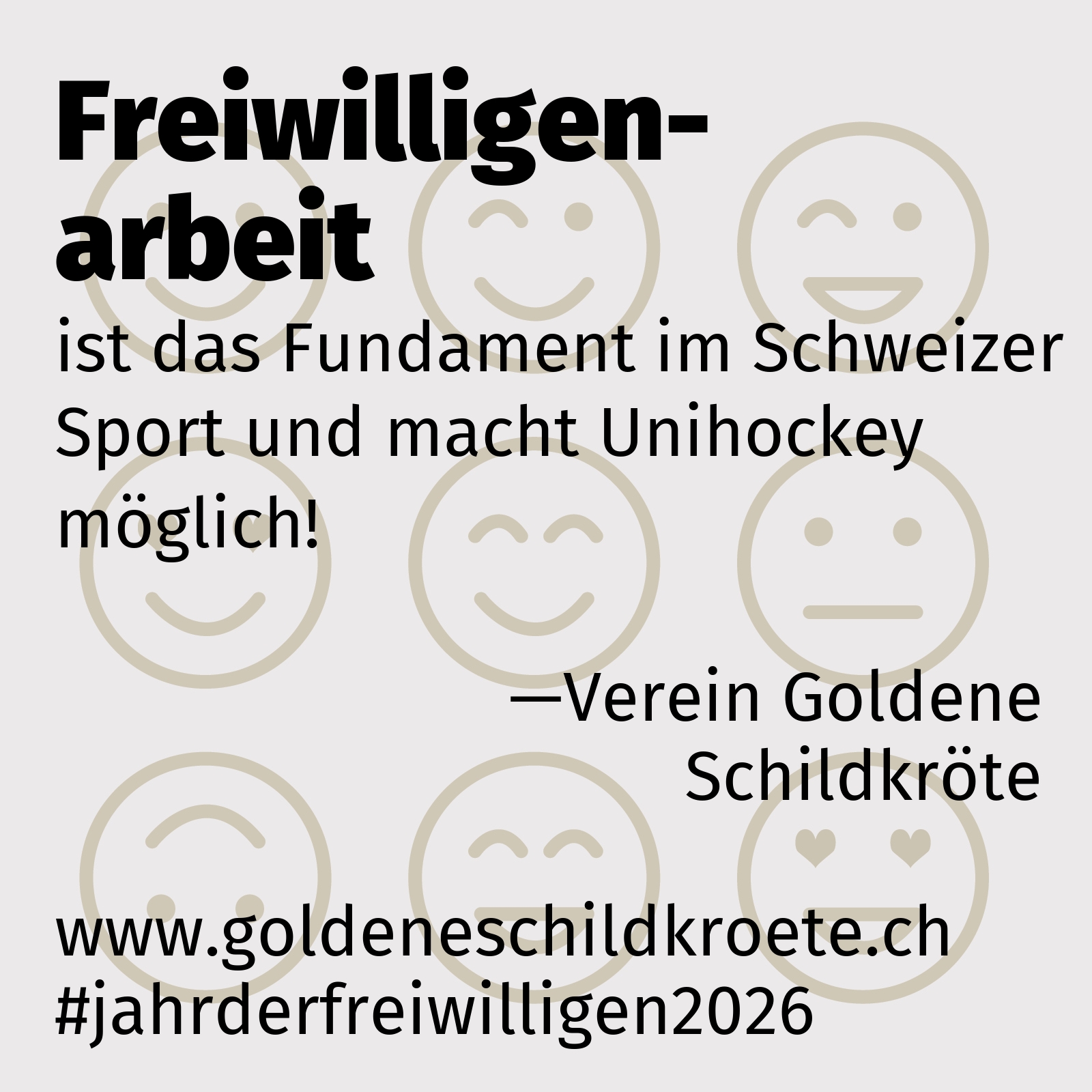 ist das Fundament im Schweizer Sport und macht Unihockey möglich!