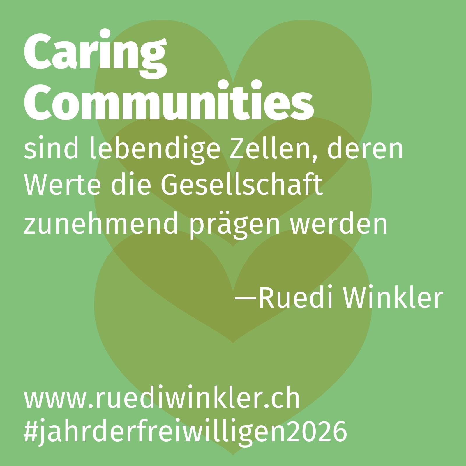 sind lebendige Zellen, deren Werte die Gesellschaft zunehmend prägen werden