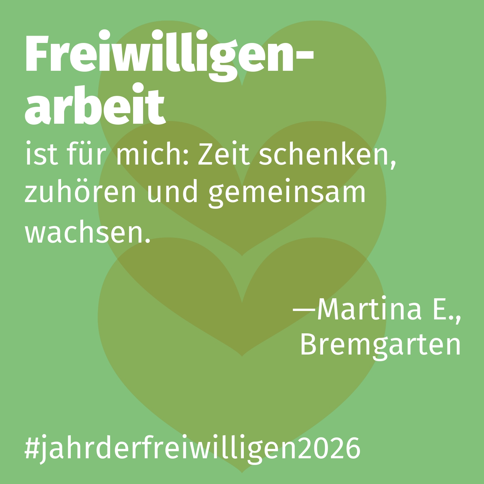 ist für mich: Zeit schenken, zuhören und gemeinsam wachsen.