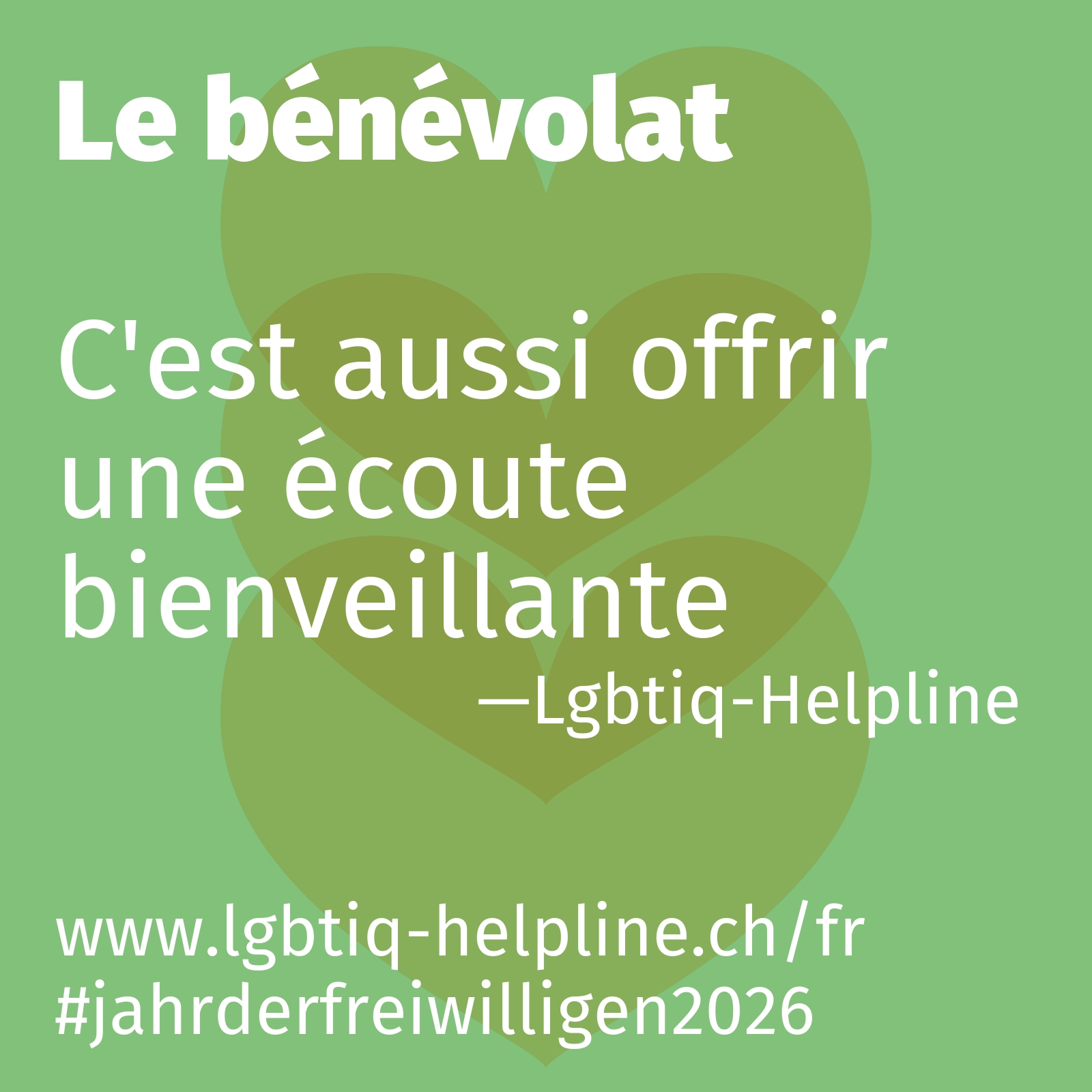 C'est aussi offrir une écoute bienveillante