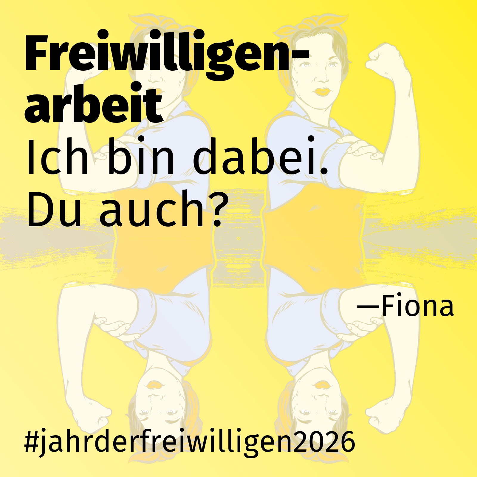 Ich bin dabei. Du auch?